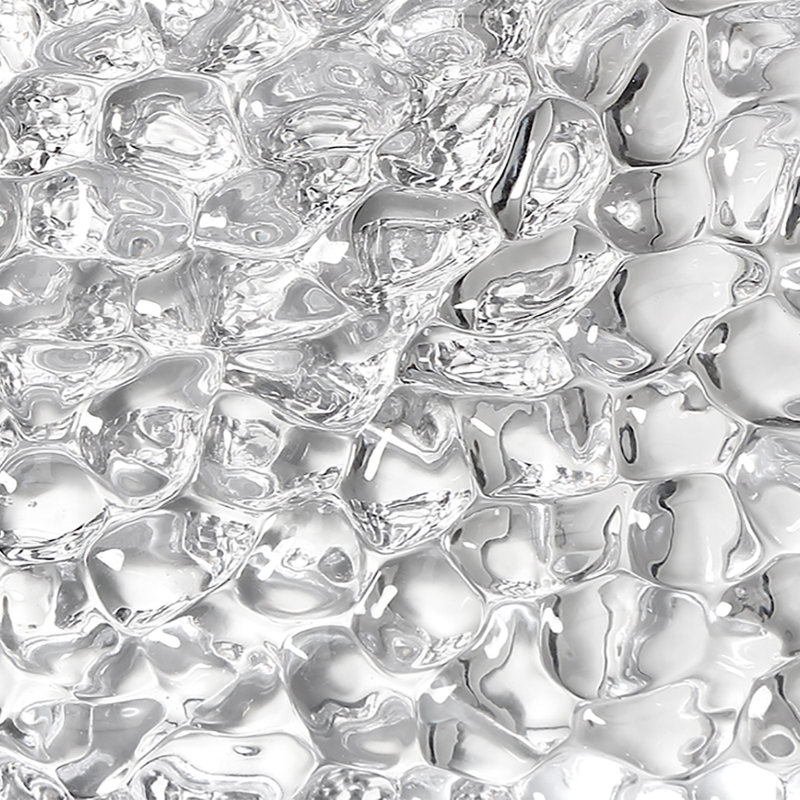 Éclairage pour salle de bain 4 lumières à intensité variable Gallaudet, Chrome, Verre n ° 1