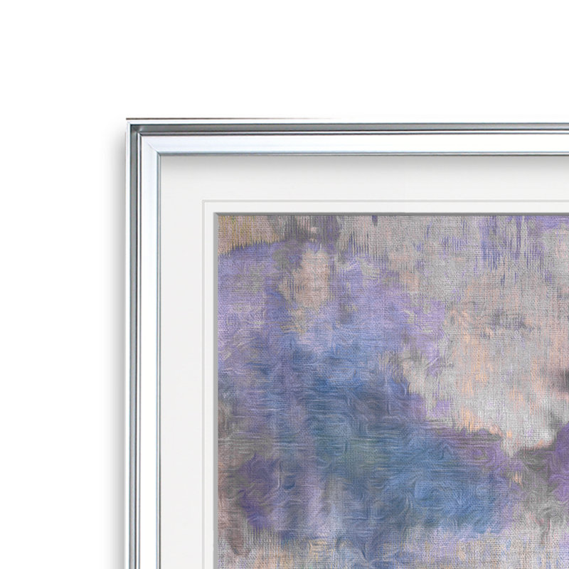 Cascadia II - Painting, 23" H x 23" W x 1.5" D, Silver Framed
