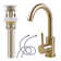 Circular Bathroom Sink Faucet Single-hole Single-handle With  Drain Assembly