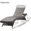 Chaise longue d'extérieur (ensemble de 1) avec coussin