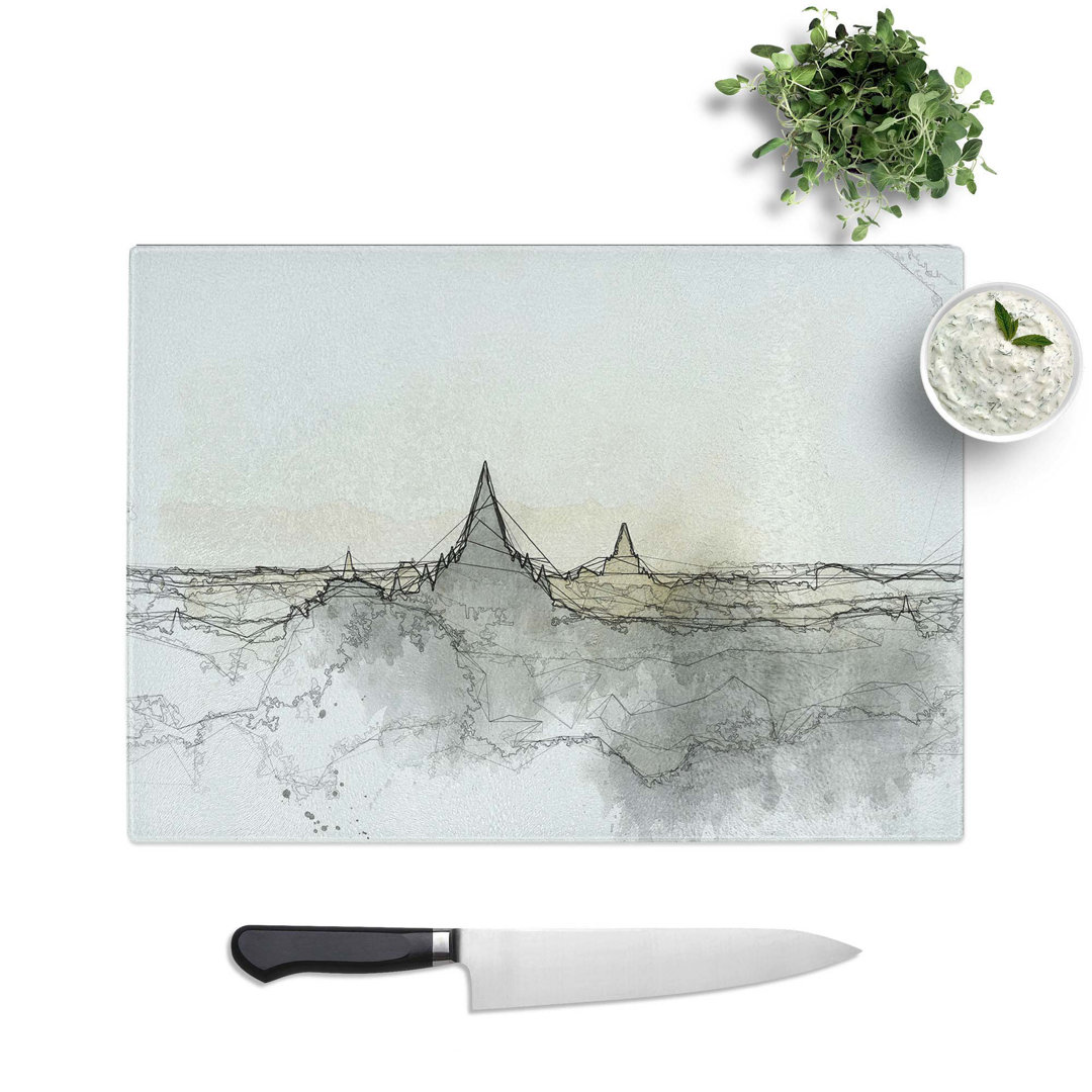 Tempered Glass Old Bagan in Myanmar Chopping Board