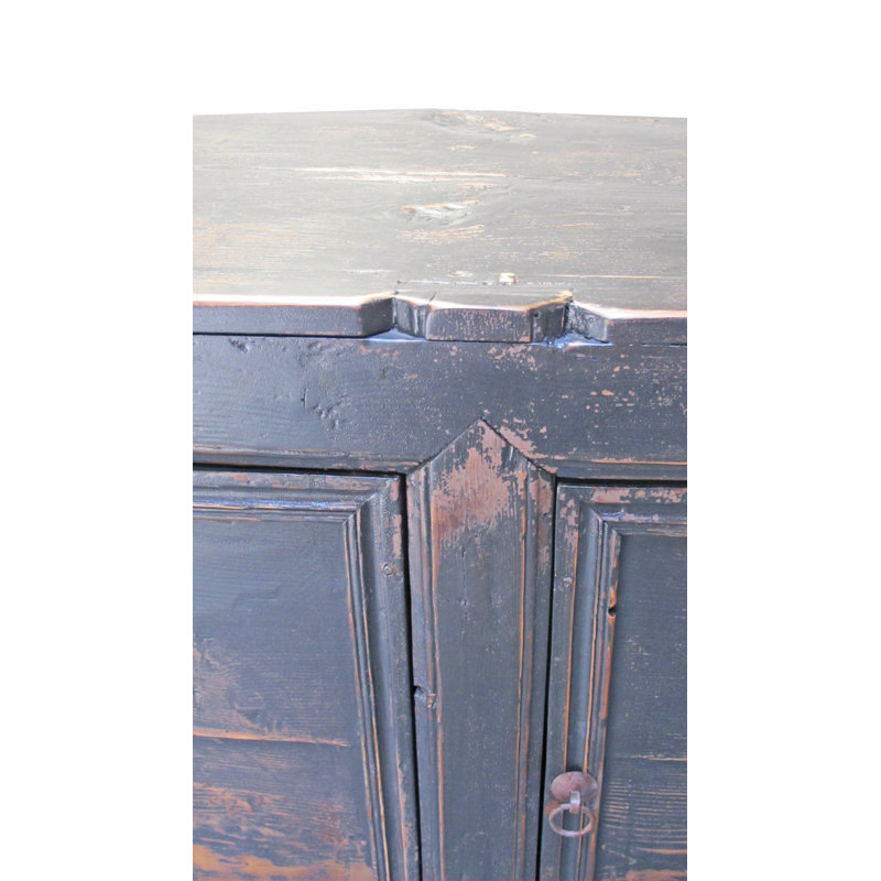 3 Door Black Farmer's Sideboard