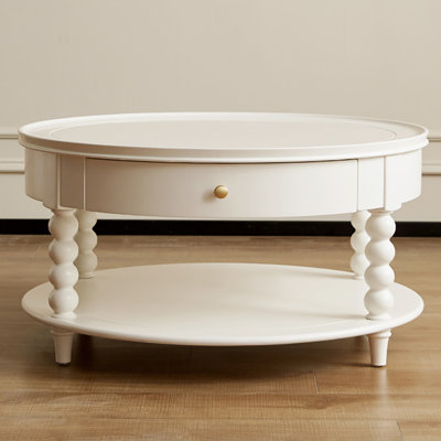 Creme fraiche round end table