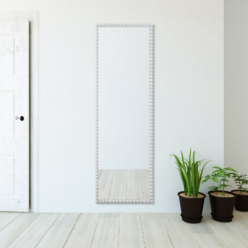Miroir de salle de bain Sanne, Blanc satiné, H 72,25 po x l 23,38 po