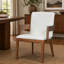 Ensemble de 2 chaises rembourrées de salle à manger modernes, chaises d'appoint en cuir PU avec structure en bois massif pour salle à manger-1538227467