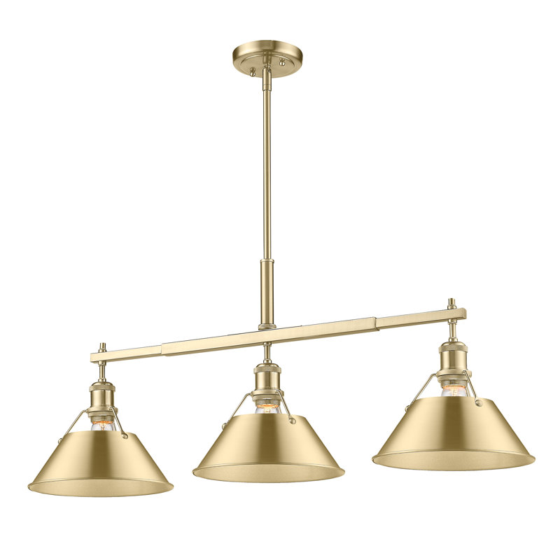 Weatherford 3 - Light Kitchen Island Pendant, Brushed Champagne Bronze, Brushed Champagne Bronze