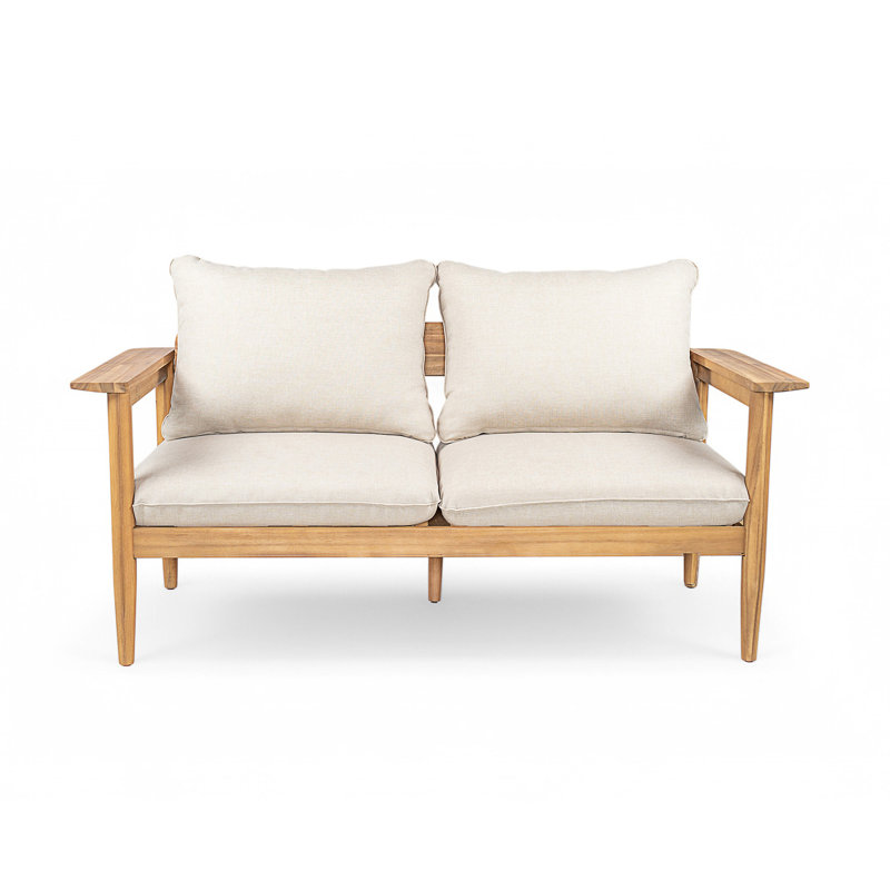 Terassi Outdoor Acacia Wood Loveseat