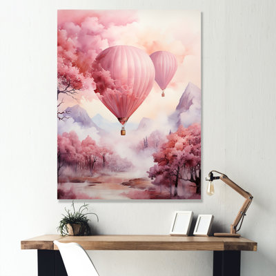 " Pink Whimsical Balloon Magic I "