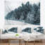 Tapisserie paysage paysage d'hiver foncé-28491549