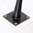 Modern Nightstand, Steel Cabinet, 2 Drawers, Circular Handle