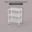 Étagère de rangement multi-usages en métal avec 3 couches, étagère de rangement de salon, étagère à serviettes de salle de bain, organisateur de salle de lavage, étagère de garde-manger