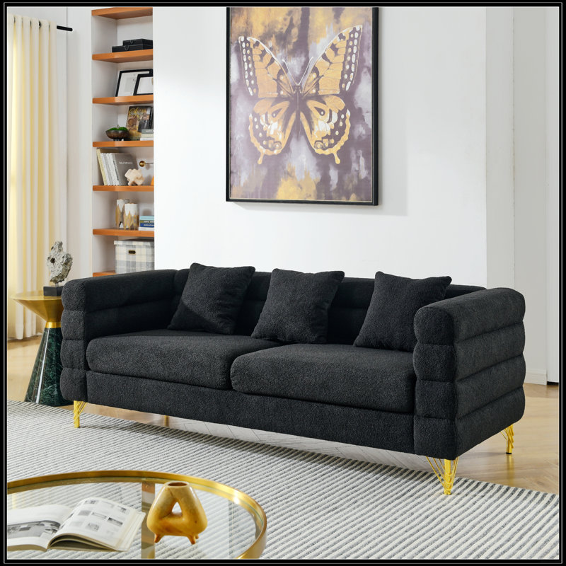 81 Inch Oversized 3 Seater Sectional Sofa