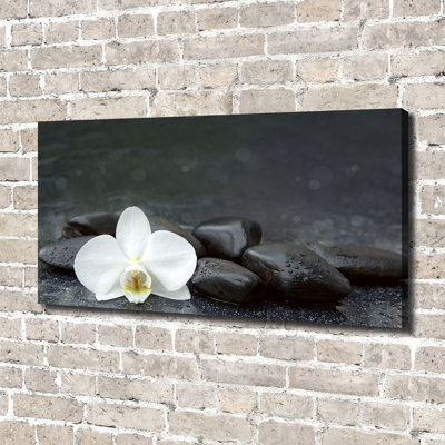Orchid 1 Piece Wrapped Canvas Wall Art