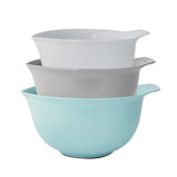 KitchenAid® Universal Nesting Silicone Mixing Bowls, Set of 3, Non-Slip Base, Easy Pour Spout