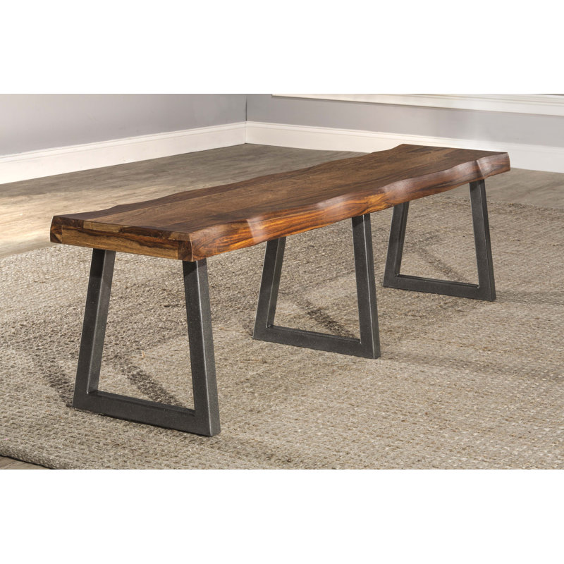 Banc en bois Lonan, Bois Jaune Moyen