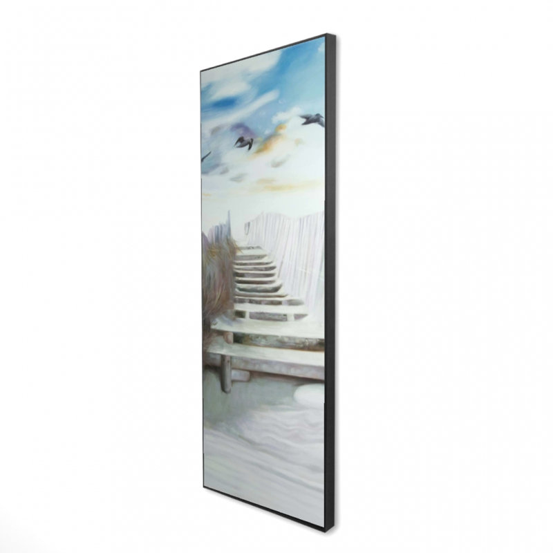 Break at the Beach Canvas | Blue Bird Coastal Framed Decor