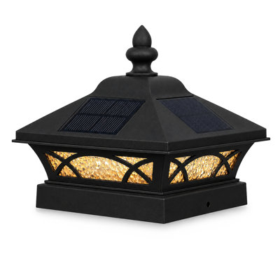 4x4 Coventry Solar Post Cap - Black