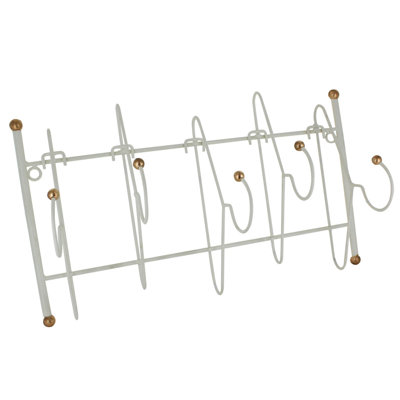 5 - Hook Wall Mounted Coat Rack