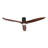 60" Modern Solid Wood Blade Flush Mount Ceiling Fan with LED Light and Remote-1299420065-1299420079-1299420077