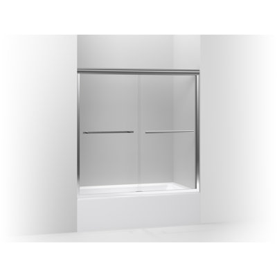 Gradient 59.63" W x 58.06" H Double Sliding Bath Door with CleanCoat® Technology