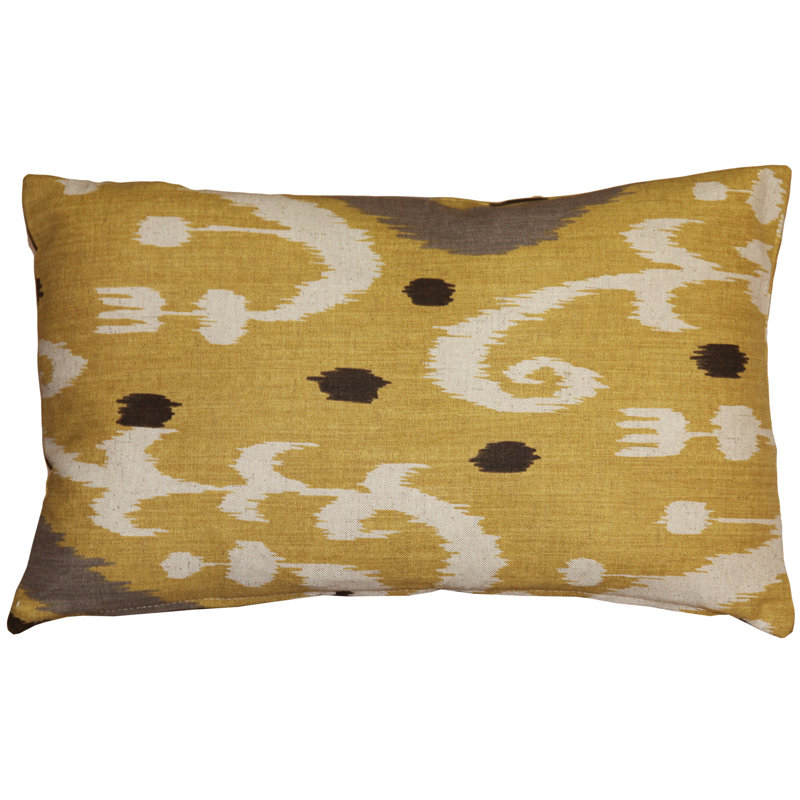 Coussin Indah Ikat Ikat, Jaune