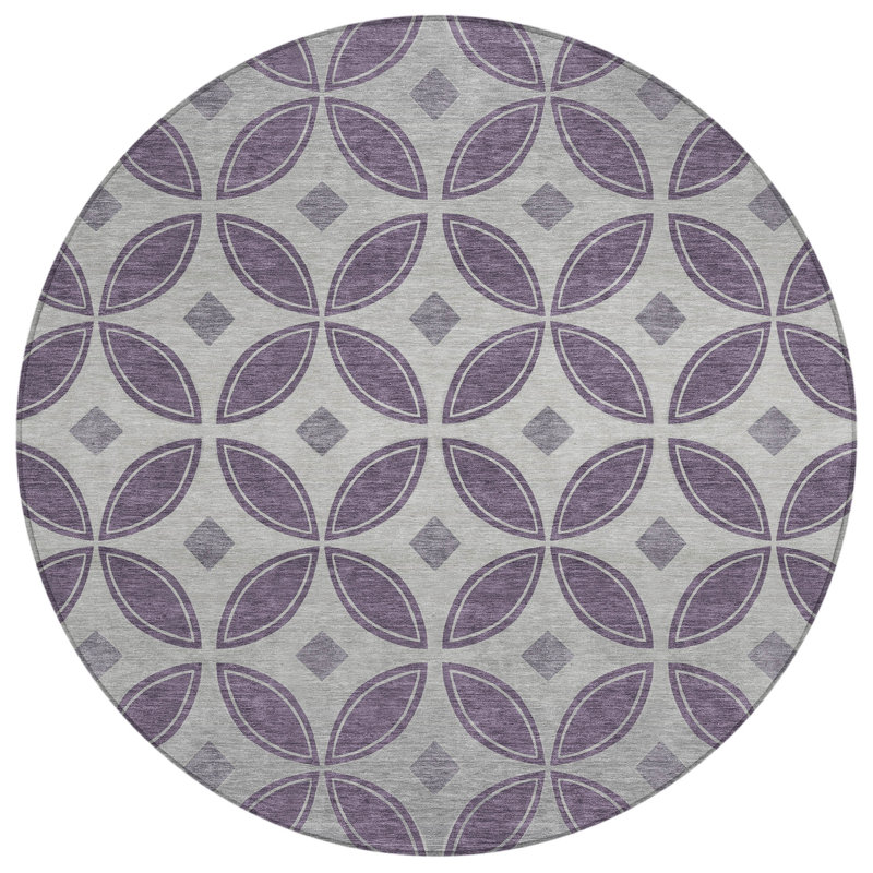 Machine Washable Indoor/Outdoor Lockway ACN2423 Geometric Rug, Rectangle 9' x 12'