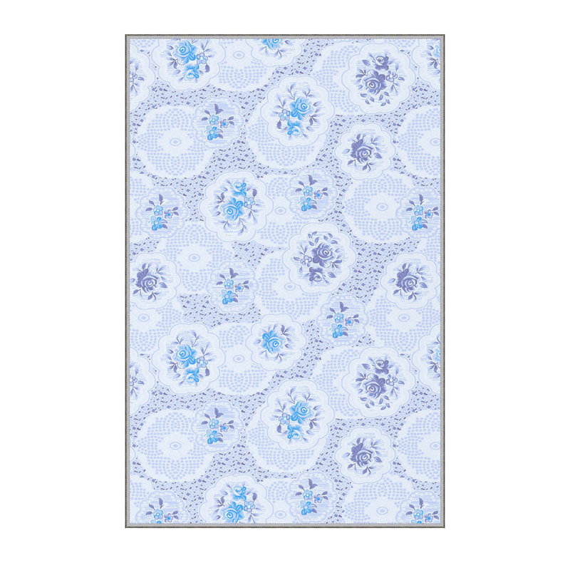 Antibacterial Hall Carpet, 3D Digital Printed, 3.3 x 4.9 ft | 100% Polyester, 0.3 in Pile Height, Non-Slip Underside, Machine Washable, Durable & Easy Care | Perfect for Living Room, Entryway & Home Décor