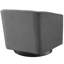 Fauteuil pivotant en velours Twist-1778750598