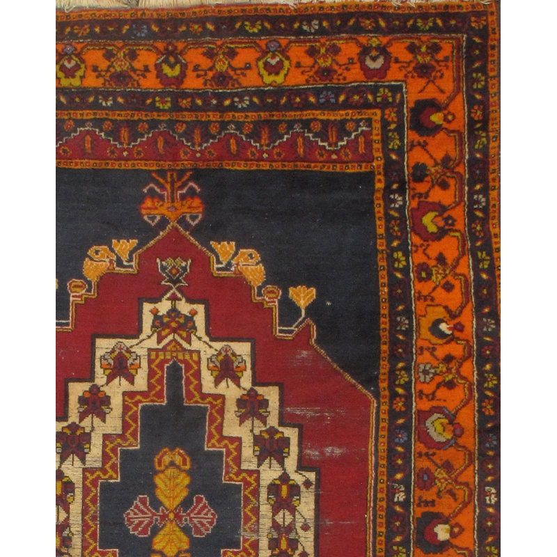 Wool Oriental Area Rug in Red/Blue