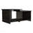 Espresso Coffee Table With Lower Open Shelf