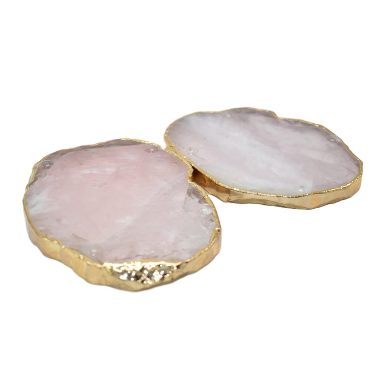 Sous-verres avec galvanoplastie, Rose