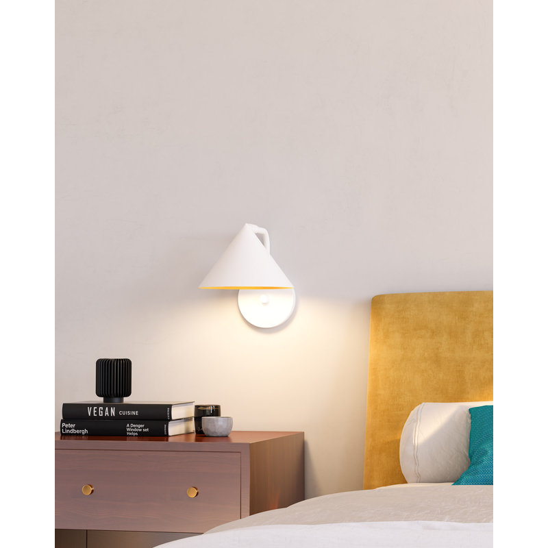 Applique murale en acier Ireland, Blanc