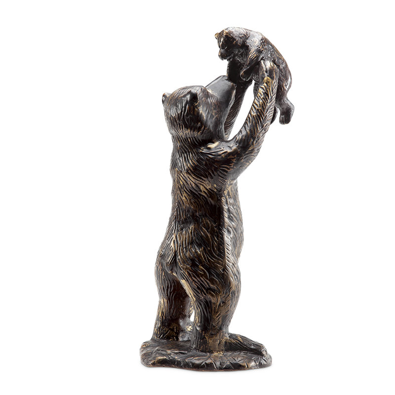Unbearably Cute Bear and Cub Garden Sculpture