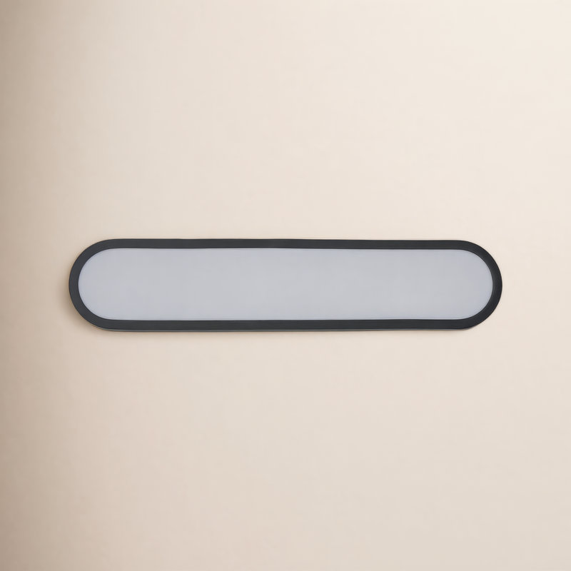 Celise Lamaria Dimmable LED Bath Bar, Black/White, 24"