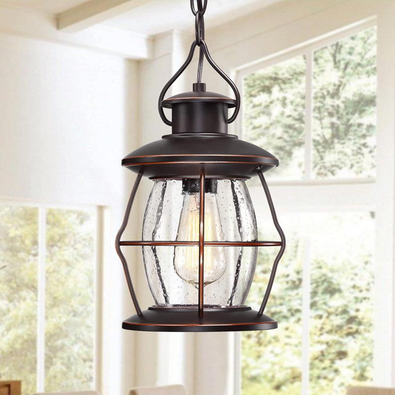 Luminaire suspendu d'extérieur 12,25 po câblé