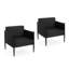 CHAISE DE CLUB EN PATIO 2 PCS DE PAWO