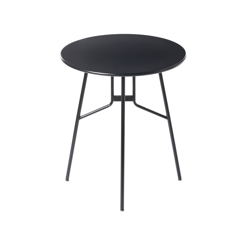 Round 4 - Person 64Cm L Outdoor Bistro Table, Black