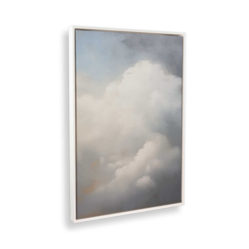 Nimbus Dream I, toile roulée, Cadre flottant blanc opaque, H 18,75 po x l 12,75 po x P 1,75 po