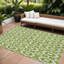 Tapis intérieur lavable 8 pi x 10 pi vert lime ivoire et beige