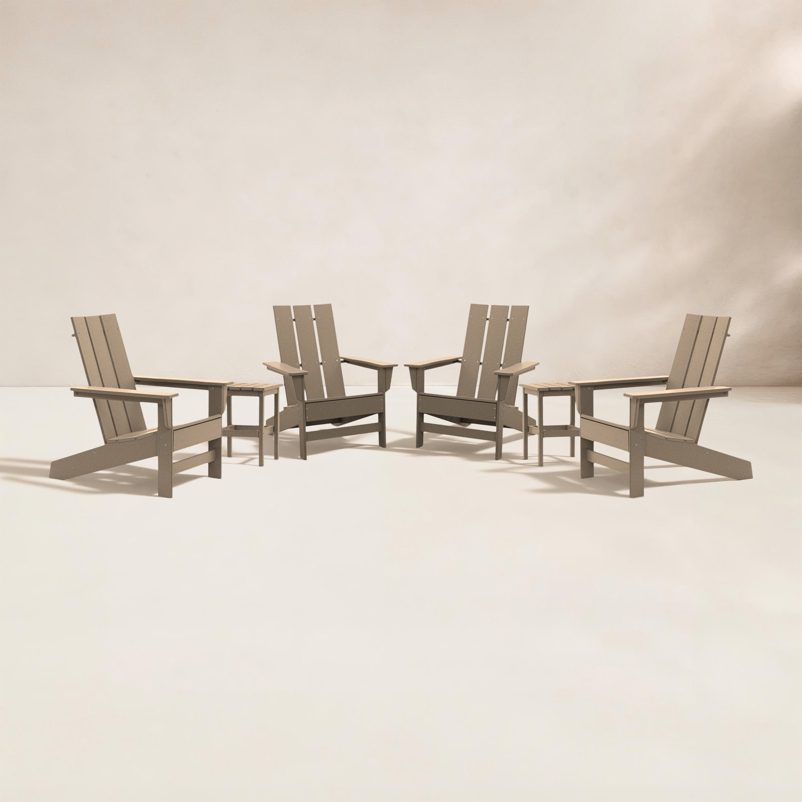 Ratcliff 4 - Person Patio Seating Group, Weathered Wood