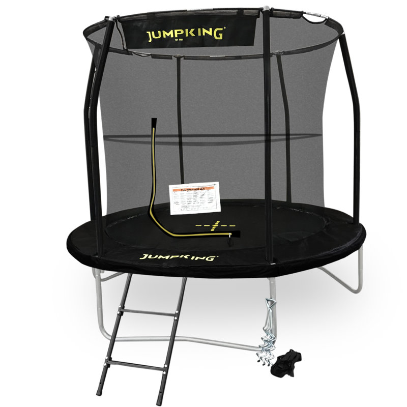 JumpKing Combo Deluxe Trampoline with Safety Enclosure, 10 Ft.