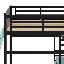 Lit mezzanine en bois avec bureau-1746373084