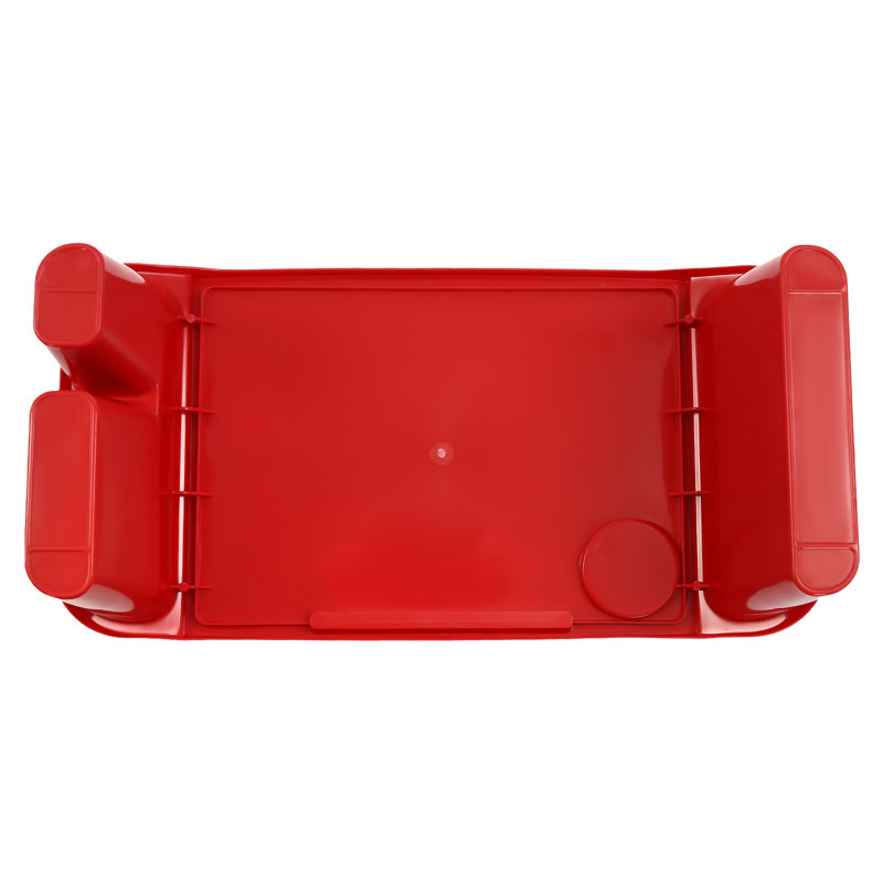 Paquet de 6 plateaux de bureau Aleshea avec rangement, table d'activités multifonctionnelle - options de couleurs