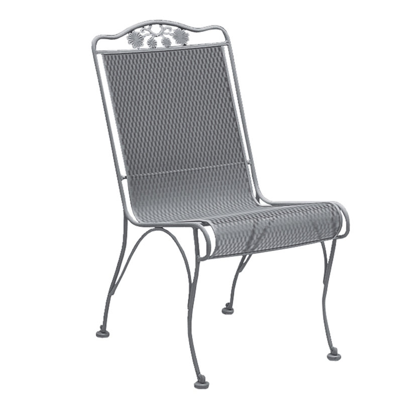 Briarwood Outdoor Dining Side Chair, Canvas Spa, Matte White