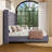 Duluth California King Cream Extra-Tall Deep Button-Tufted Wingback Upholstered Platform Bed-2144604302-2134443172