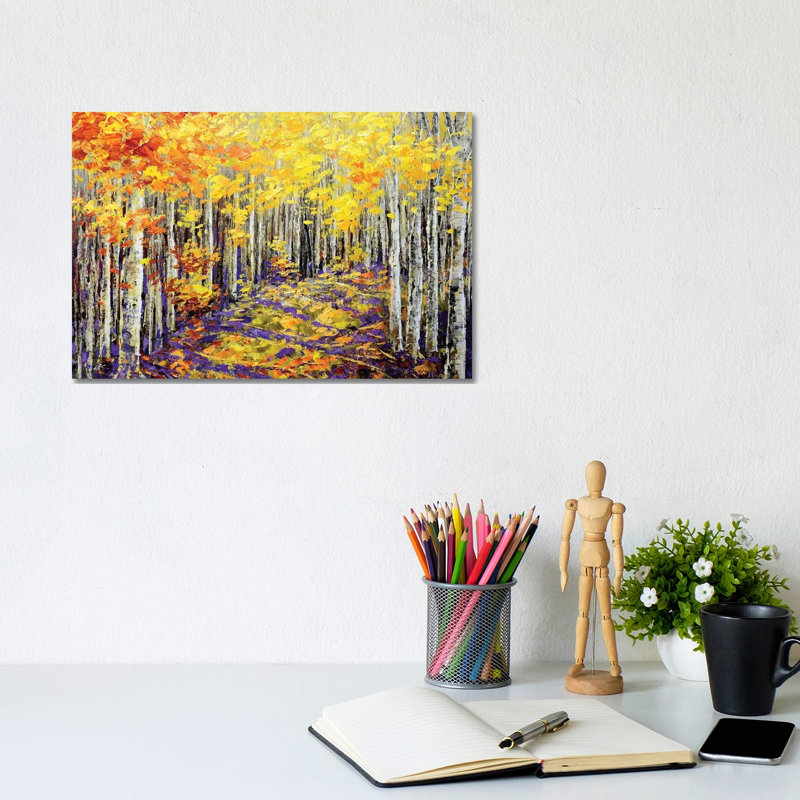 Yellow Brick Road - Wrapped Canvas Painting, 20.32 cm H x 30.48 cm W