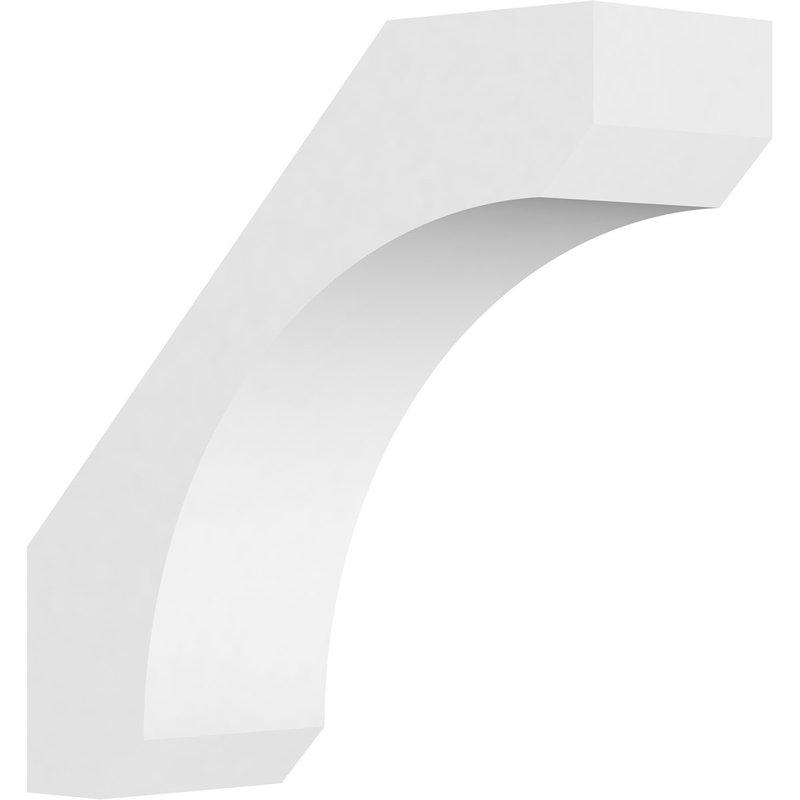 Standard Legacy Architectural Grade PVC Knee Brace, 16"H x 5"W x 16"D