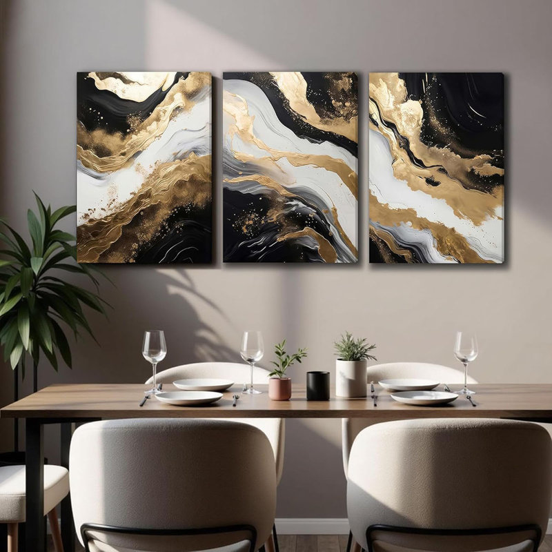 3 Piece Wrapped Canvas Wall Art