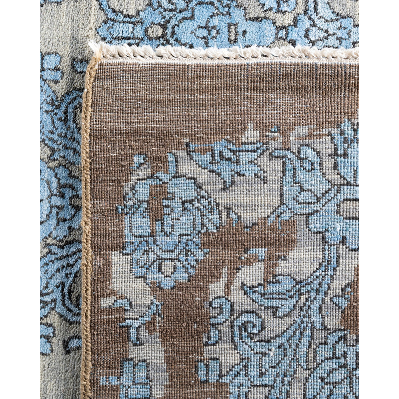 Overdyed One-of-a-Kind 9' 2" X 12' 1" Hand Knotted Area Rug