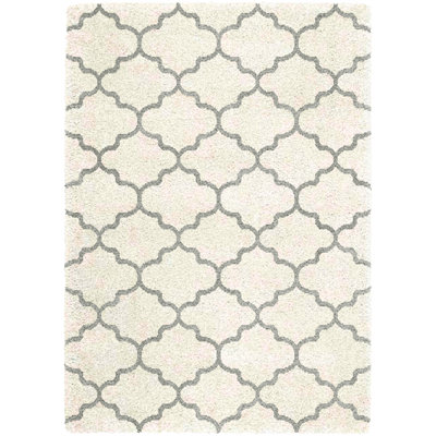 Taya Geometric Shag Area Rug